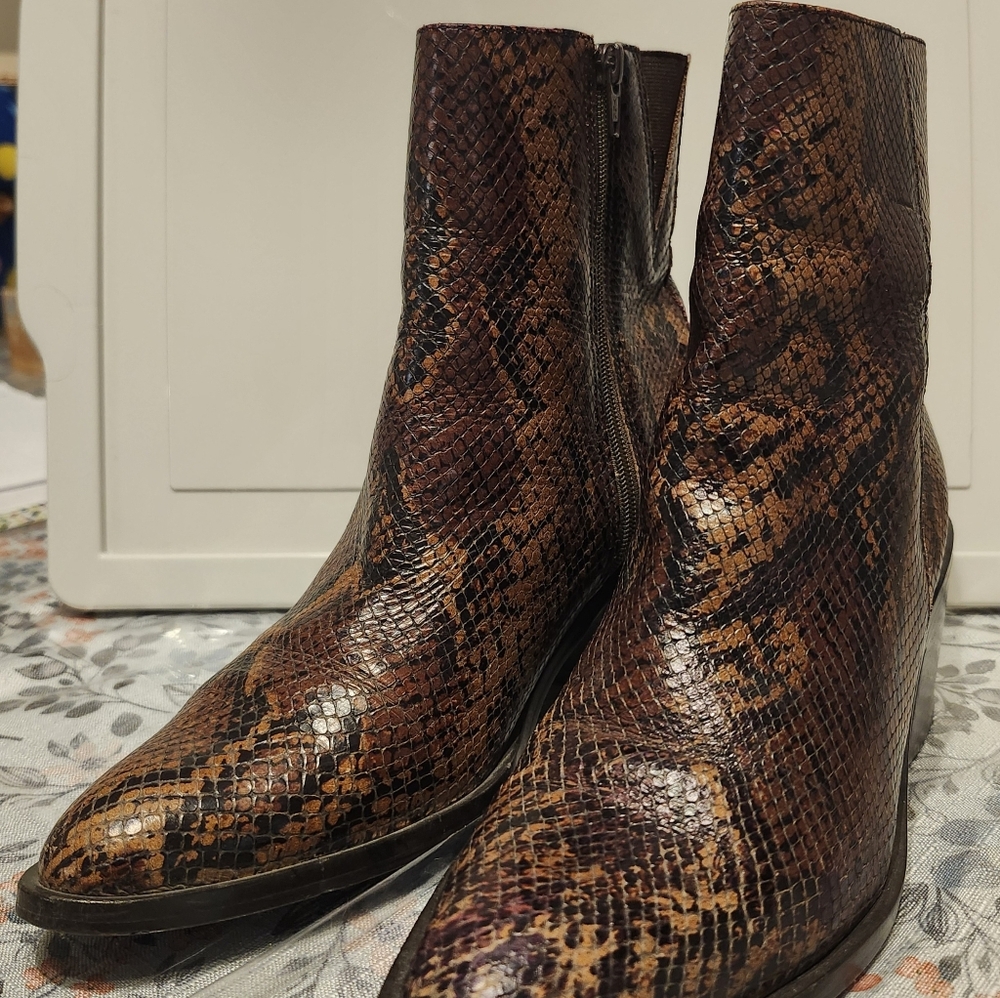 Vintage Zodiac Ankle Boots From Brazil